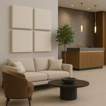 Акустичен panel SILENCE 58x58 см кремав