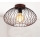 B.K. Licht 1471 - Повърхностен полилей RETRO 1xE27/40W/230V мед