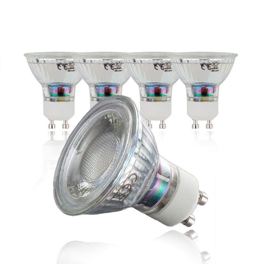 B.K.Licht - Комплект 5x LED крушки GU10/5W/230V 3000K