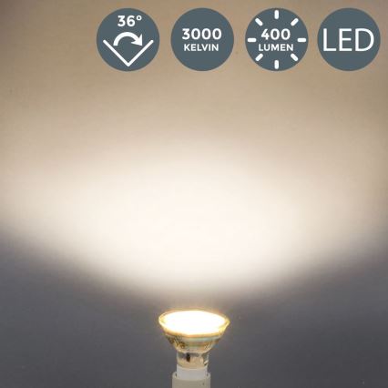 B.K.Licht - Комплект 5x LED крушки GU10/5W/230V 3000K