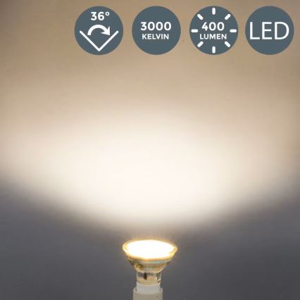 B.K.Licht - Комплект от 10 LED крушки GU10/5W/230V 3000K