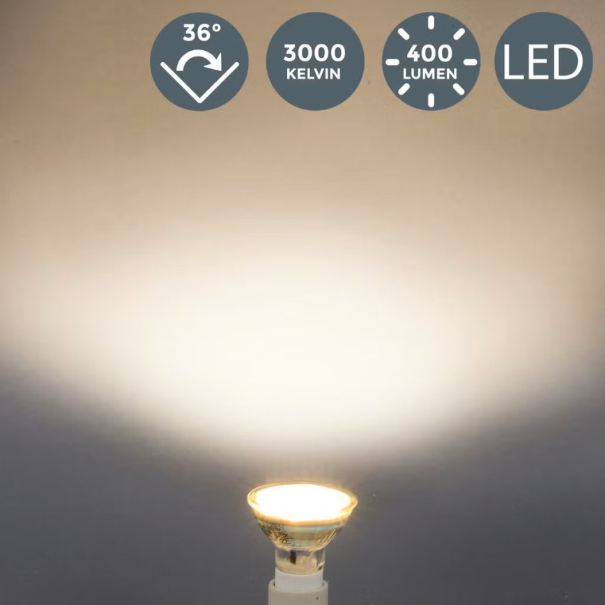 B.K.Licht - Комплект от 10 LED крушки GU10/5W/230V 3000K