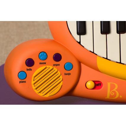B-Toys - Детско пиано с микрофон Cat 4xAA