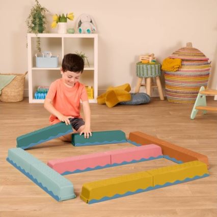 B-Toys - Полоса с препятствия BALANCE & HOP 10 бр.