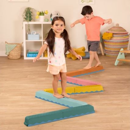 B-Toys - Полоса с препятствия BALANCE & HOP 10 бр.