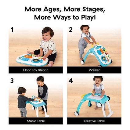 Baby Einstein - Активна бебешка проходилка 4в1 MUSICAL MIX ‘N ROLL 3xAA