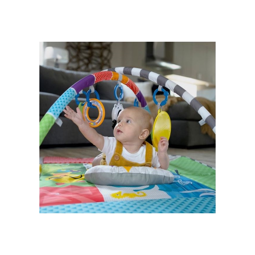 Baby Einstein - Детско одеяло за игра 5в1 PATCH'S COLOR PLAYSPACE 3xAAA