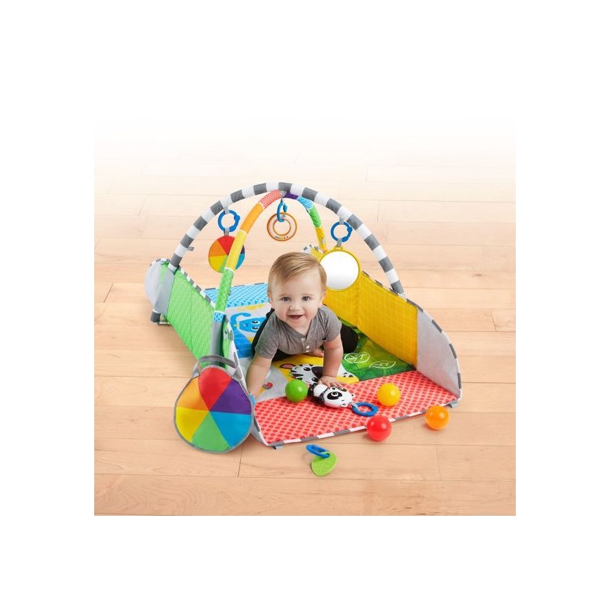 Baby Einstein - Детско одеяло за игра 5в1 PATCH'S COLOR PLAYSPACE 3xAAA