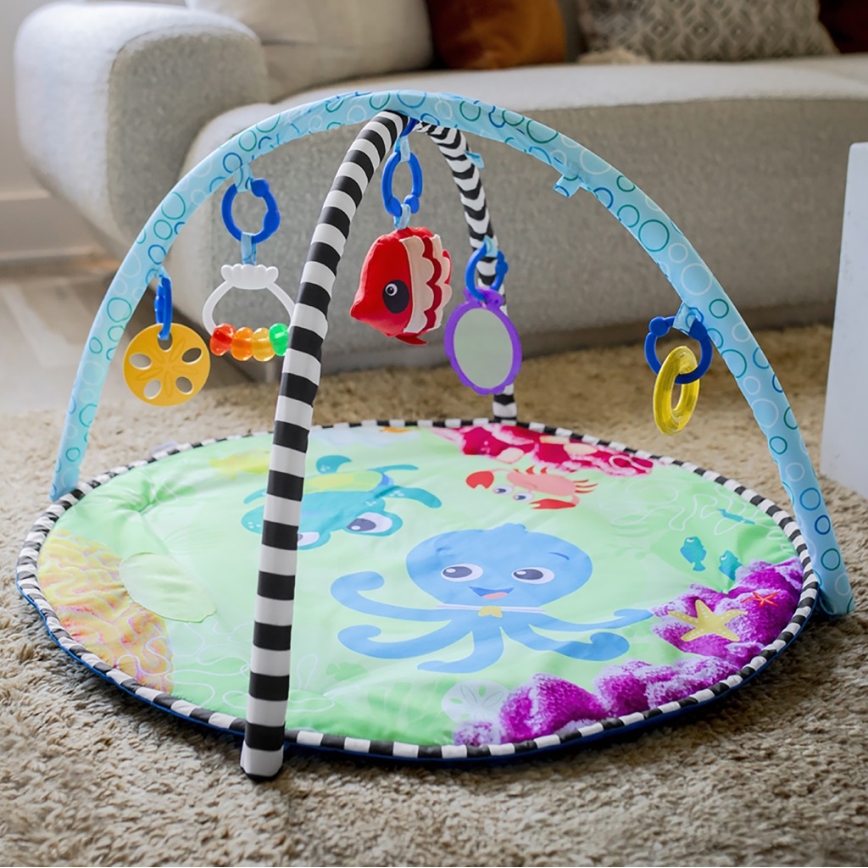 Baby Einstein - Детско одеяло за игра с водна подложка 2в1 SEA FLOOR EXPLORERS