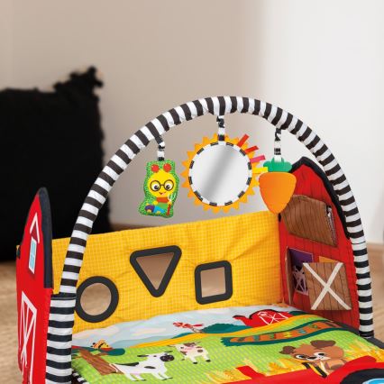 Baby Einstein - Детско килимче за игра BUSY BARNYARD 4xAA