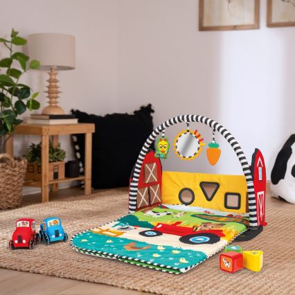 Baby Einstein - Детско килимче за игра BUSY BARNYARD 4xAA