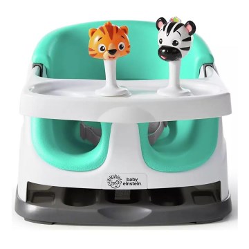 Baby Einstein - Повдигаща седалка за трапезна маса с 2 играчки 2в1 DINE&DISCOVER