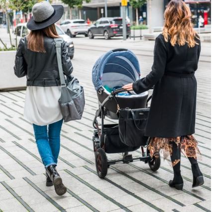 BabyOno - Чанта за памперси за детска количка Coco черен