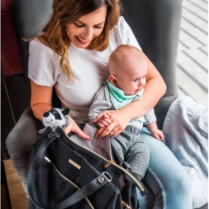 BabyOno - Чанта за памперси за детска количка Coco черен