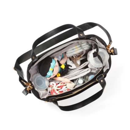 BabyOno - Чанта за памперси за детска количка Coco черен