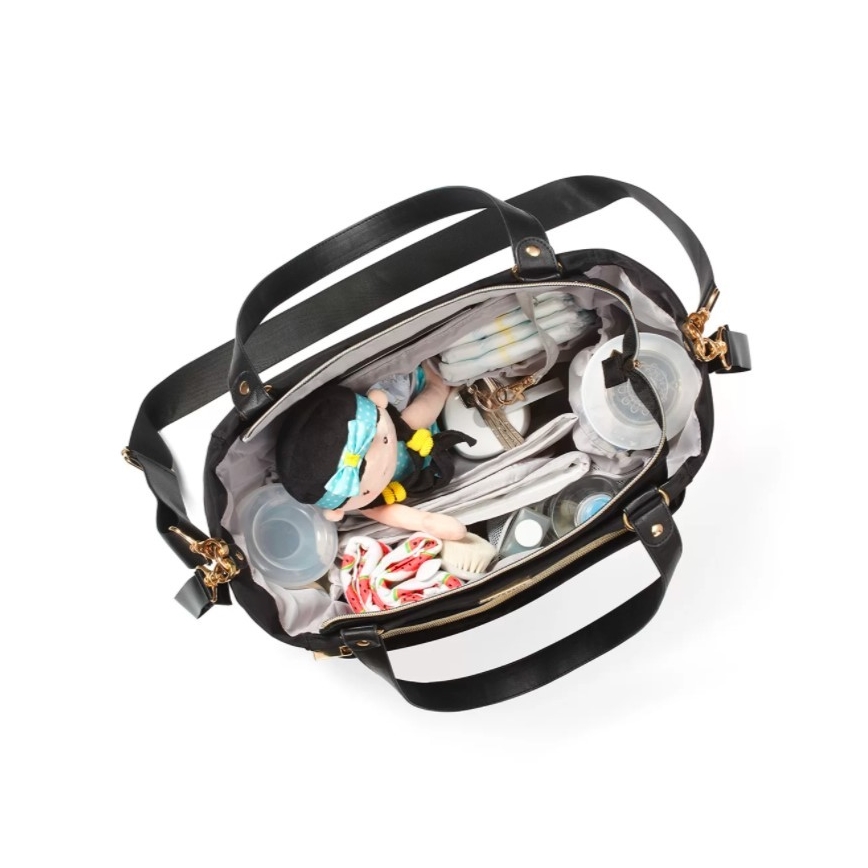 BabyOno - Чанта за памперси за детска количка Coco черен