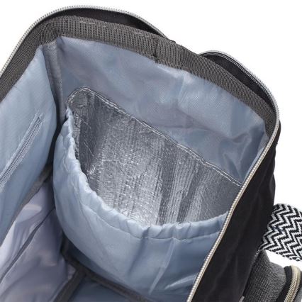 BabyOno - Раница за преобуване за детска количка Oslo Style черен