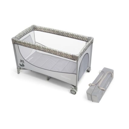 BabyOno - Кошарка за пътуване BASIC сива