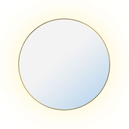 Baltica Design - LED стенно огледало за баня с подсветка BRIGHT LED/15W/230V 4500K диаметър 70 см IP65 златисто