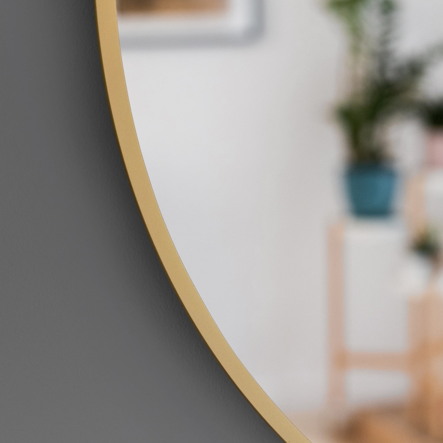 Baltica Design - LED стенно огледало за баня с подсветка BRIGHT LED/15W/230V 4500K Ø 90 см IP65 златно