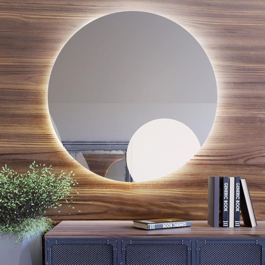 Baltica Design - LED стенно огледало за баня с подсветка BRIGHT LED/15W/230V 4500K Ø 100 см IP65