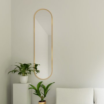 Baltica Design - Стенно огледало TINY BORDER 155x40 cm златно