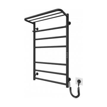 Банен радиатор-стълба HOME 95W/230V 77x53 cm инокс/черен, десен