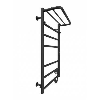 Банен радиатор-стълба HOME 95W/230V 77x53 cm инокс/черен, десен