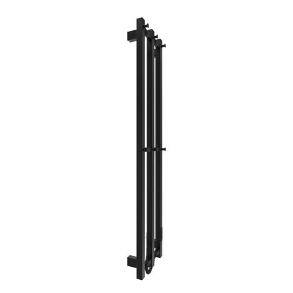 Баня радиатор HF SLIM 110W/230V 117x25 см черен ъглов