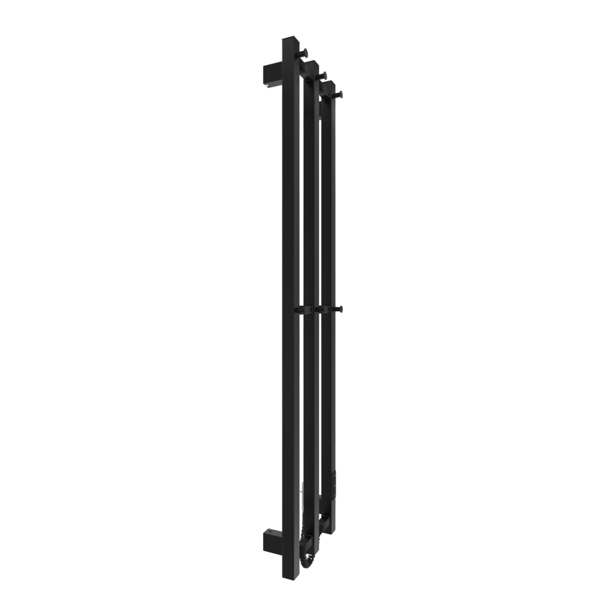 Баня радиатор HF SLIM 110W/230V 117x25 см черен ъглов
