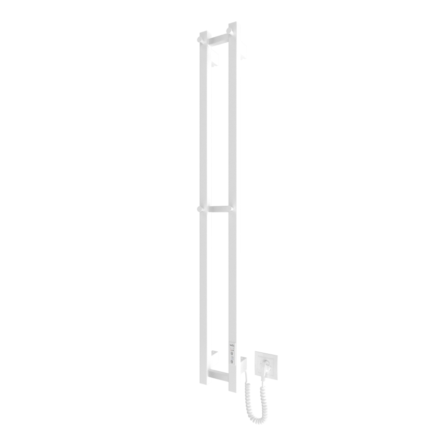 Баня радиатор HF SLIM 80W/230V 117x14 см бял ъглов