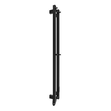 Баня радиатор HF SLIM 80W/230V 117x14 см черен ъглов