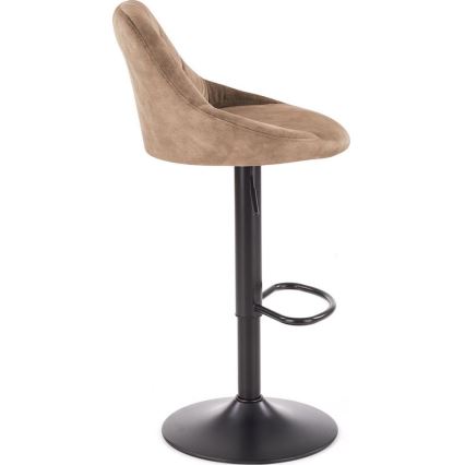 Бар стол 106x47 см черен/кафяв