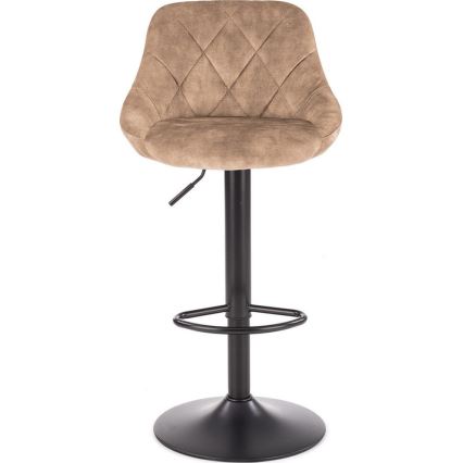 Бар стол 106x47 см черен/кафяв