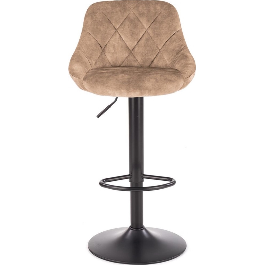 Бар стол 106x47 см черен/кафяв