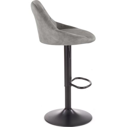 Бар стол 106x47 см сив/черен