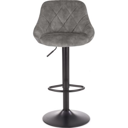 Бар стол 106x47 см сив/черен