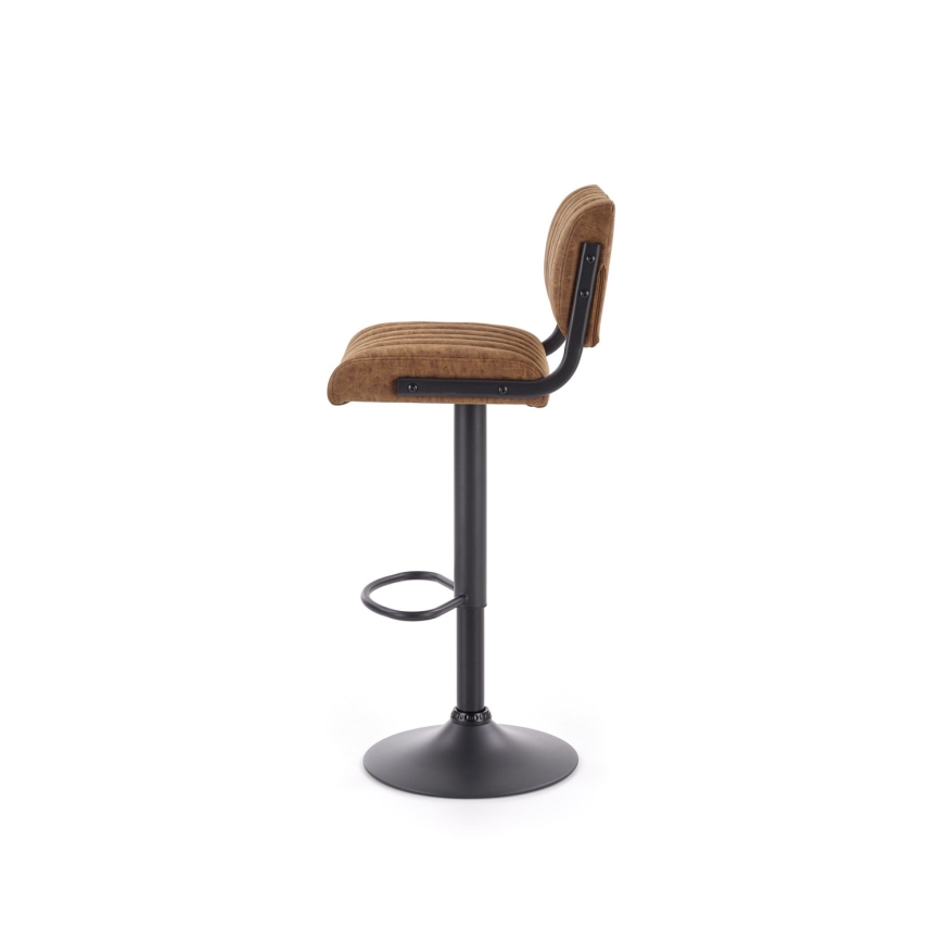 Бар стол 109x46 см черен/кафяв