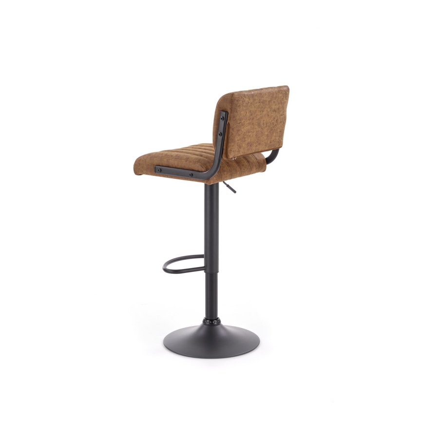 Бар стол 109x46 см черен/кафяв