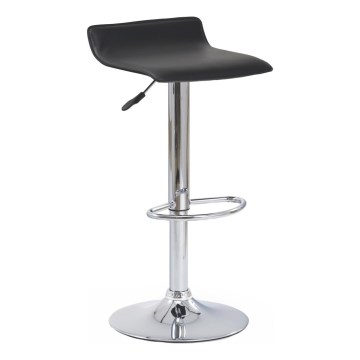 Бар стол 84x40 см черен/лъскав хром