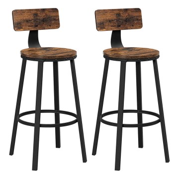 Бар стол AVEN кафяв/черен