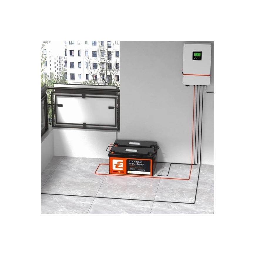 Батерия LiFePO4 за соларни системи 12,8V/200Ah IP66