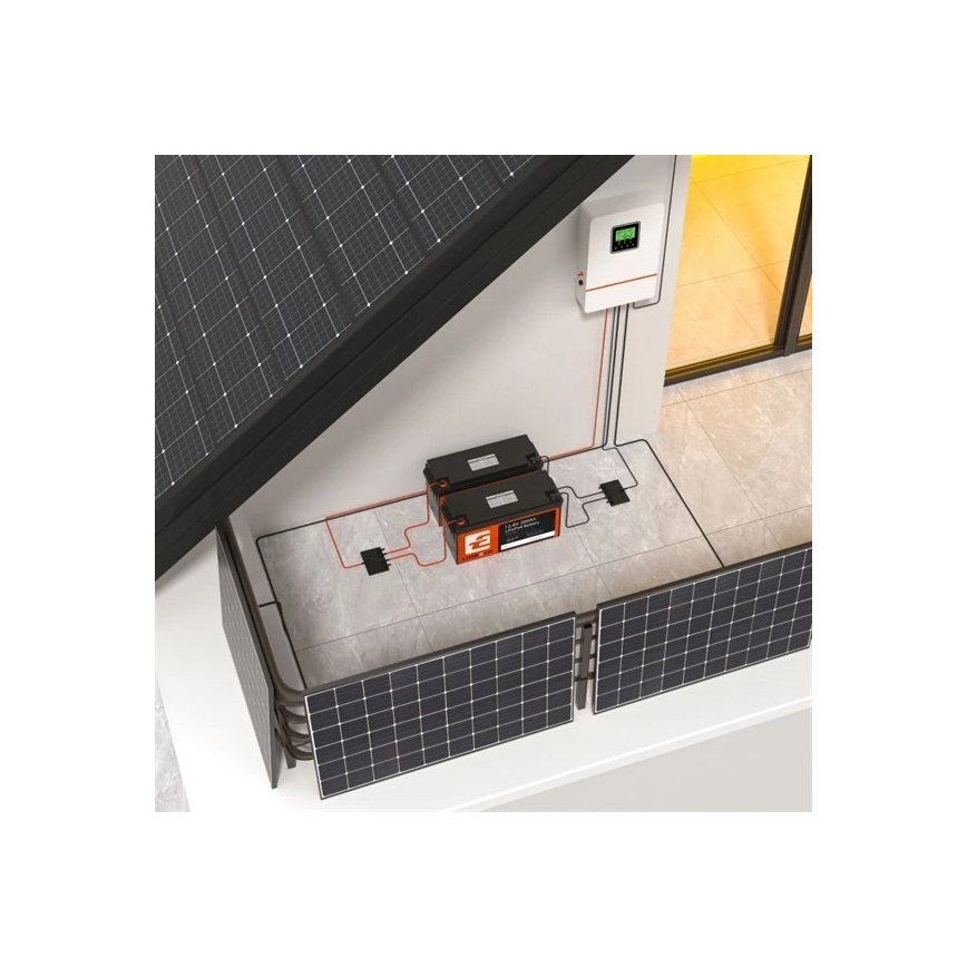Батерия LiFePO4 за соларни системи 12,8V/200Ah IP66