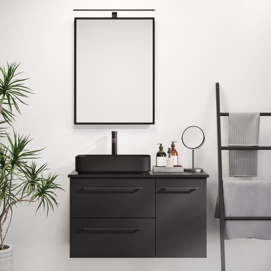 BATH DELUXE 01-060-05-02-00 - Огледало за баня BORGSTED 60x80 см черен