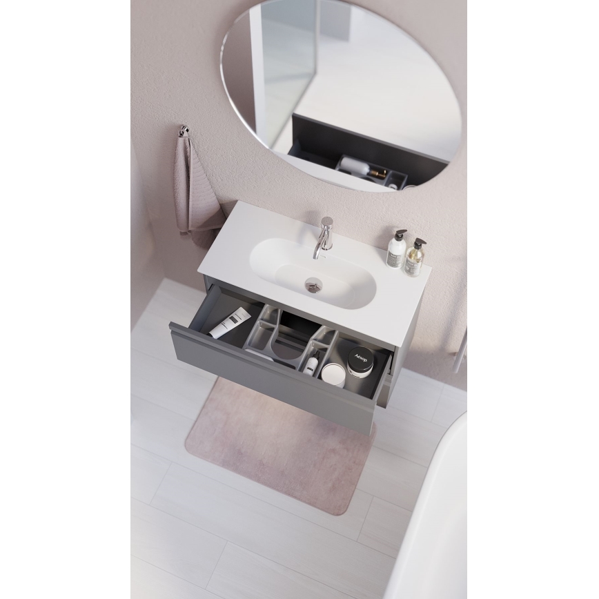 BATH DELUXE 01-080-00-58-00 - Огледало за баня NORDBORG Ø 80 см