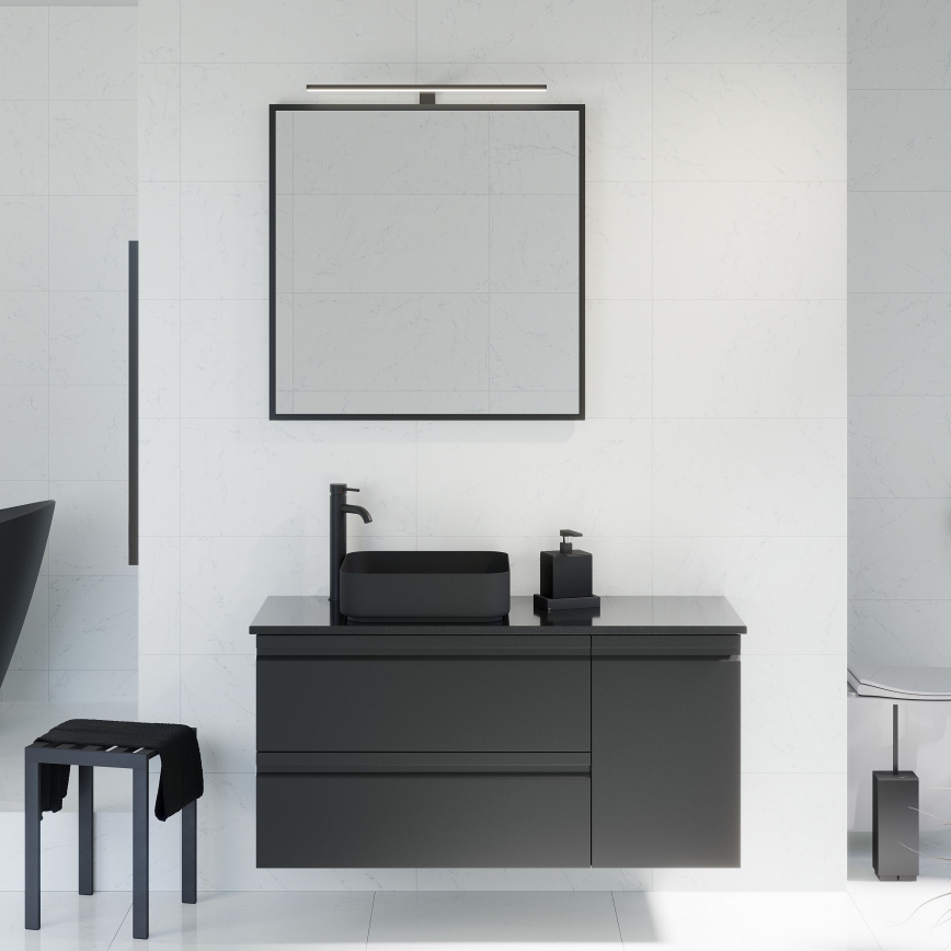 BATH DELUXE 01-080-05-02-00 - Огледало за баня BORGSTED 80x80 см черен
