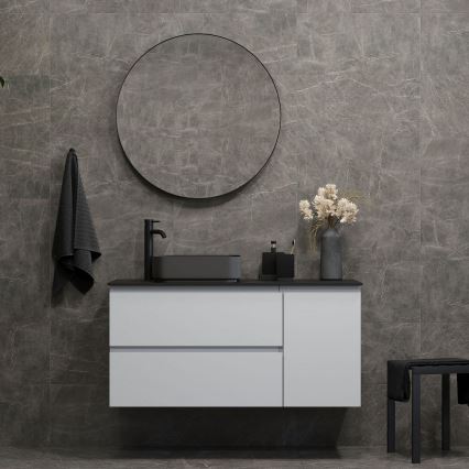 BATH DELUXE 01-080-09-02-00 - Огледало за баня BORGSTED Ø 80 см черен