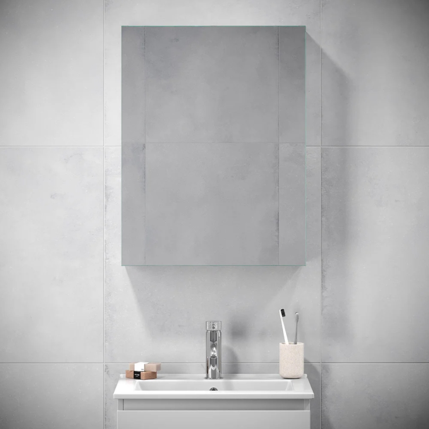 BATH DELUXE 02-050-63-01-01 - Огледален шкаф за баня KENWOOD 65x50 см матово бял