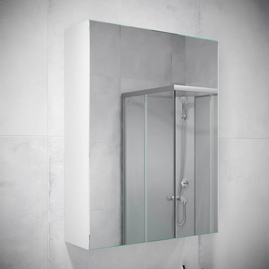 BATH DELUXE 02-050-63-01-01 - Огледален шкаф за баня KENWOOD 65x50 см матово бял
