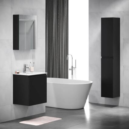 BATH DELUXE 02-050-63-02-01 - Огледален шкаф за баня KENWOOD 65x50 см матов черен